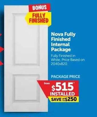 Doors Plus Nova Fully Finished Internal Package offer