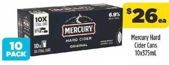 Liquorland Mercury Hard Cider Cans offer