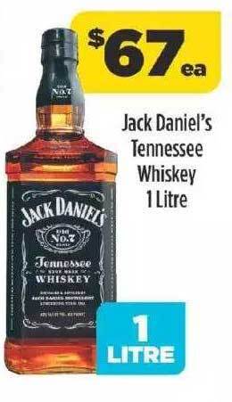 Liquorland Jack Daniel's Tennessee Whiskey 1 Litre offer