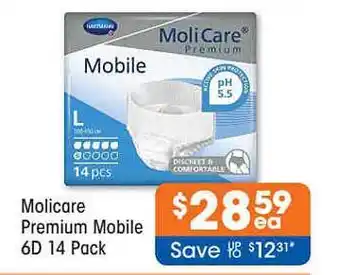 Molicare Premium Mobile 6D 14 Pack