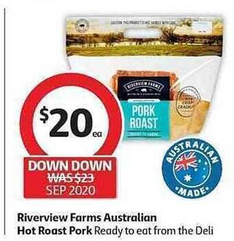 Coles Riverview Farms Australian Hot Roast Pork offer