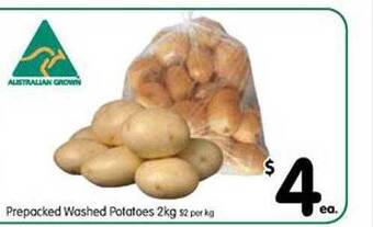 Spar Washed Potatoes offer