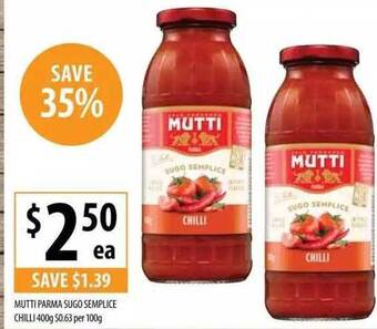 Mutti Parma Sugo Semplice Chilli 400g