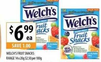 Supabarn Welch's Fruit Snacks Range offer