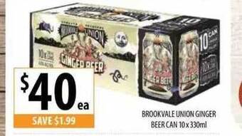 Supabarn Brookvale Union Ginger Beer Can offer