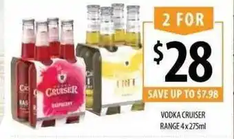 Supabarn Vodka Cruiser Range offer