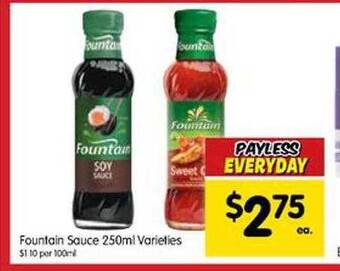 Spar Fountain Sauce offer