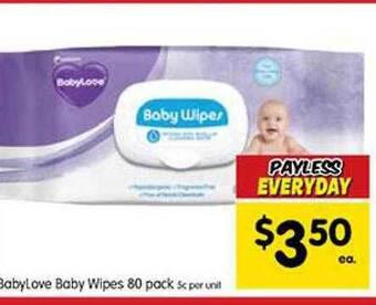 Spar Babylove Baby Wipes offer