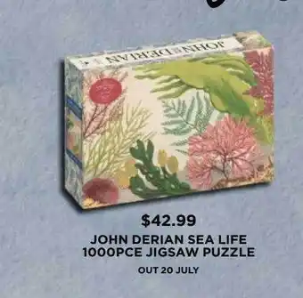 Dymocks John De Derian Sea Life 1000pce Jigsaw Puzzle offer