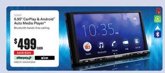 SuperCheap Auto Sony 6.95 Carplay & Android Auto Media Player offer