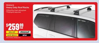 SuperCheap Auto Prorack Heavy Duty Roof Racks offer
