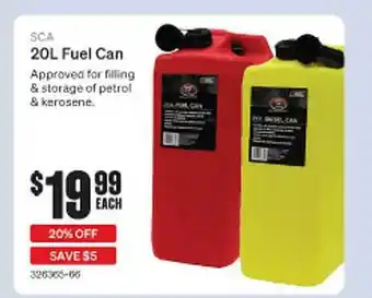 SuperCheap Auto Sca 20L Fuel Can offer