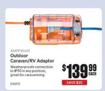 SuperCheap Auto Amphibian Outdoor Caravan -RV Adaptor offer