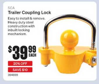 SuperCheap Auto Sca Trailer Coupling Lock offer