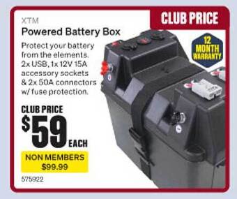 SuperCheap Auto Xtm Powered Battery Box offer