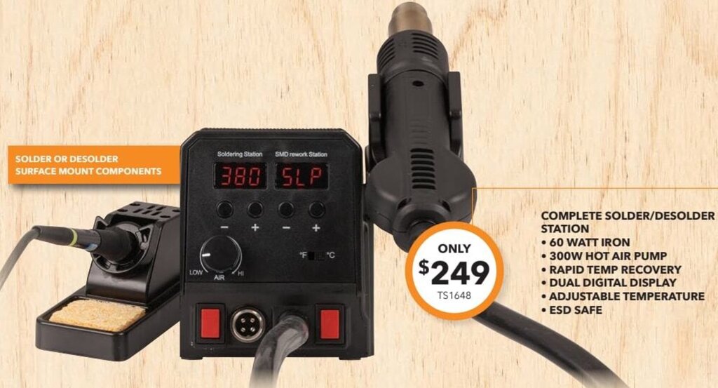 Complete Solder/Desolder Station offer at Jaycar Electronics