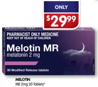 Alliance Pharmacy Melotin 2mg 30 Tablets offer