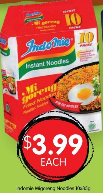 Spudshed Indomie Migoreng Noodles 10x85g offer