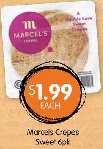 Spudshed Marcels Crepes Sweet 6pk offer