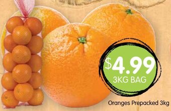 Spudshed Oranges Prepacked 3kg offer