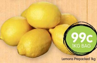 Spudshed Lemons Prepacked 1kg offer