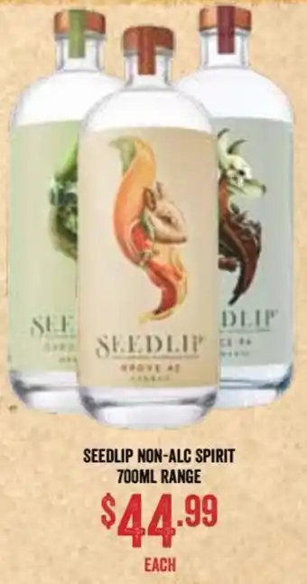 Seedlip Non-Alc Spirit 700ml Range