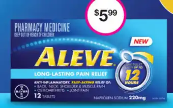 ALEVE Up to 12 Hours 12 Tablets