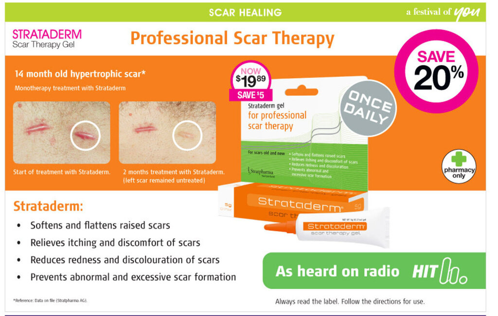 Strataderm Scar Therapy Gel offer at Priceline