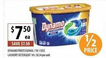 Supabarn Dynamo Professional 7 In 1 Disc Laundry Detergent offer