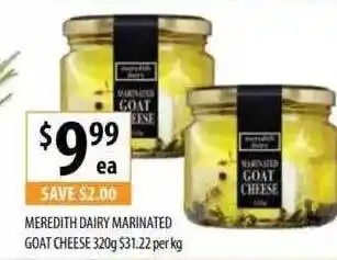 Meredith Dairy Marinated Goat Cheese Per Kg