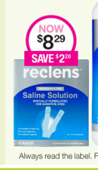 Priceline Reclens Saline Solution offer