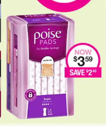 Priceline Poise Pads offer
