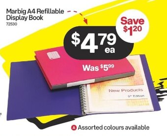 Australia Post Marbig A4 Refillable Display Book offer