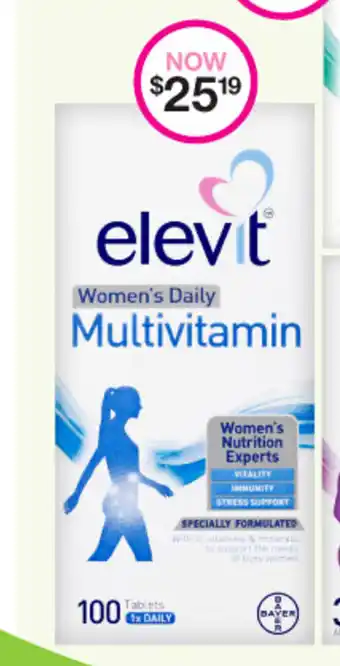 Priceline Elevit - Women's Daily Multi vitamins 100 Tablet offer