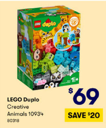 BIG W Lego Duplo Creative Animals 10934 offer