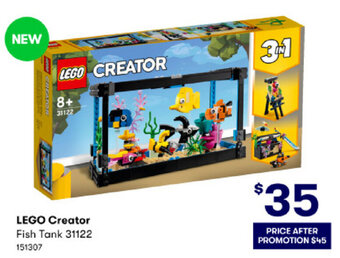 BIG W Lego Creator Fish Tank 31122 offer