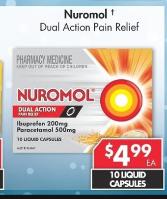 Pharmacy4Less Nuromol Dual Action Pain Relief offer