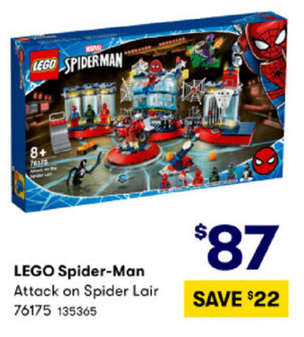 BIG W Lego Spider-Man Attack on Spider Lair 76175 offer