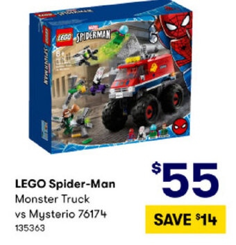 BIG W Lego Spider-Man Monster Truck vs Mysterio 76174 offer