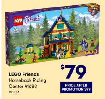 BIG W Lego Friends Horseback Riding Center 41683 offer