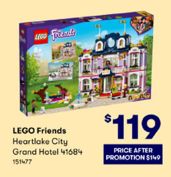 BIG W Lego Friends Heartlake City Grand Hotel 41684 offer