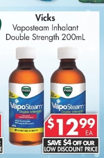 Vicks Vaposteam Inhalant Double Strength 200mL