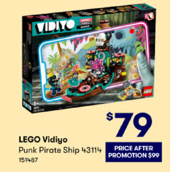 Lego Vidiyo Punk Pirate Ship 43114