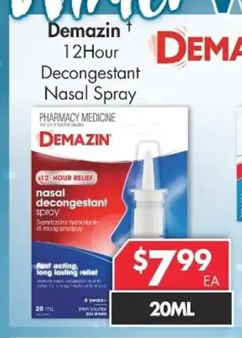 Pharmacy4Less Demazin 12 Hour Decongestant Nasal Spray offer