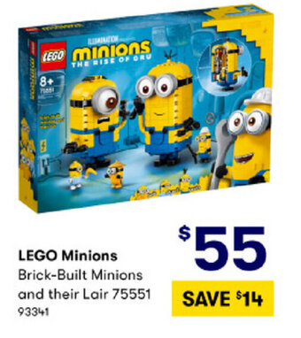 BIG W Lego Minions Brick-Built Minions and Their Lair 75551 offer