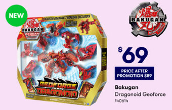 BIG W Bakugan Dragonoid Geoforce offer