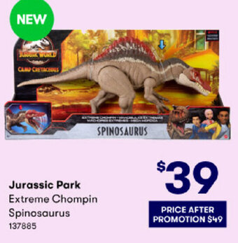 BIG W Jurassic Park Extreme Chompin Spinosaurus offer