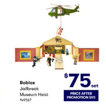 BIG W Roblox Jailbreak Museum Heist offer