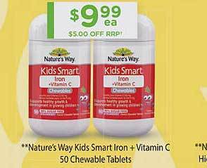 Nature's Way Kids Smart Iron+vitamin C