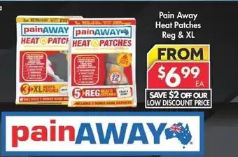 Pharmacy4Less Pain Away Heat Patches Reg & XL offer